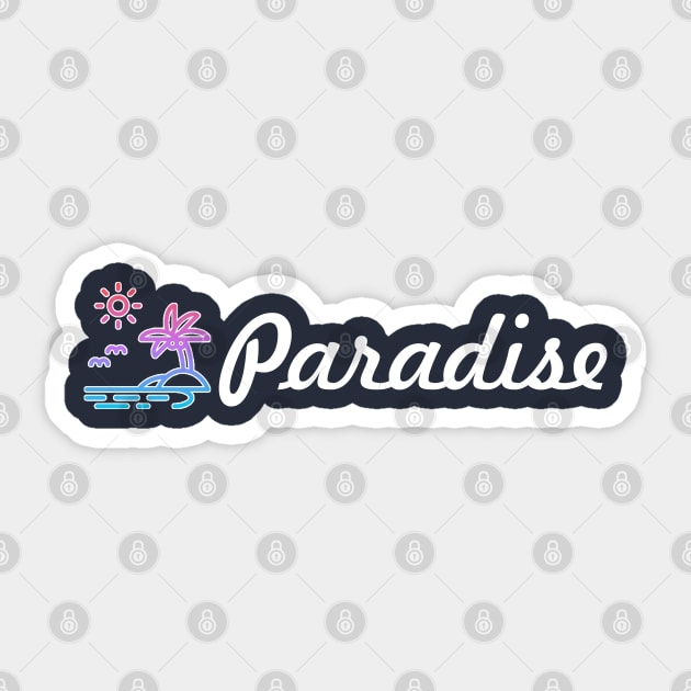 Paradise Sticker by dahyala